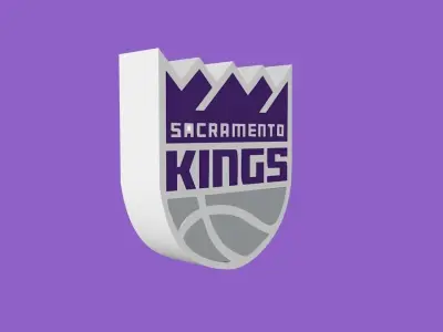 Sacramento Kings Team Logo 3D model