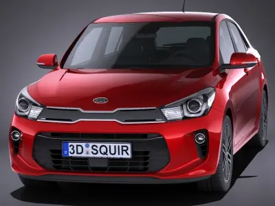 Kia Rio 2017 3D model