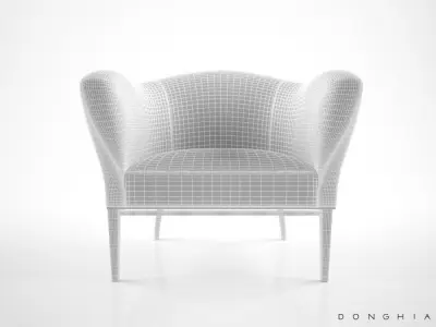 Donghia Carmen Club chair 3D model