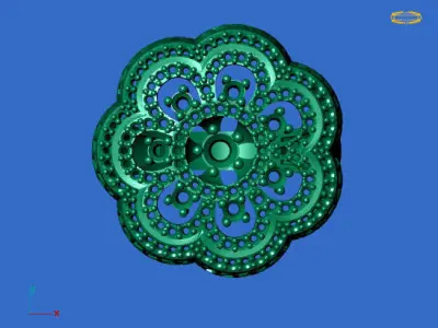 Women Stone Rings Diamond 3D print model 12