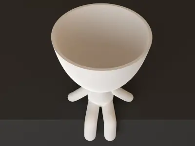 Robert plant pot style 3D printable model STL OBJ 3MF PLY 3D print model
