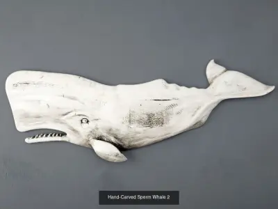 Carved Wooden Whales Collection