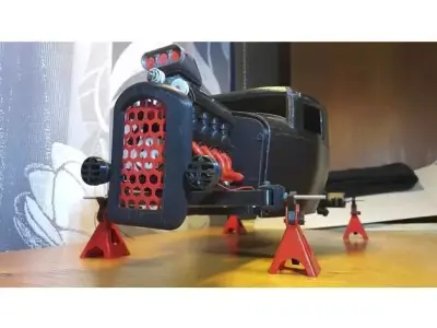 Hotrod teflon intake manifold 3D print model