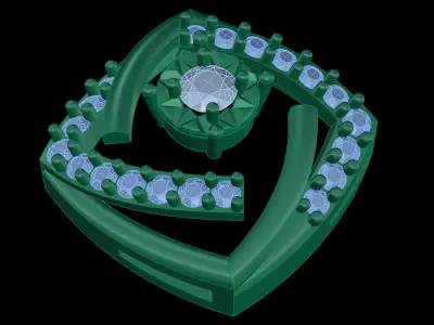 light weight Earring-28 3D print model
