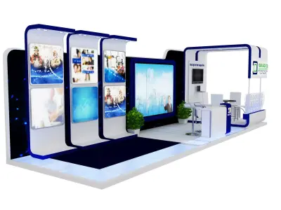  Booth Exhibition Stand a475b 3D model