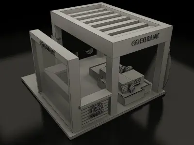 Booth Exhibition Stand a149 3D model