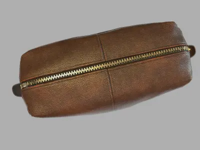 Leather Bag Low-poly 3D model