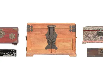 Korean Box Pack 3D model