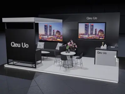 exhibition Low-poly 3D model 6