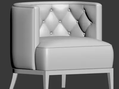 Bourbon Armchair Brabbu 3D model