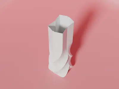 Stylized Vase  Low-poly 3D model