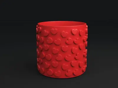 Pot 3D model 3D print model 17 3D print model