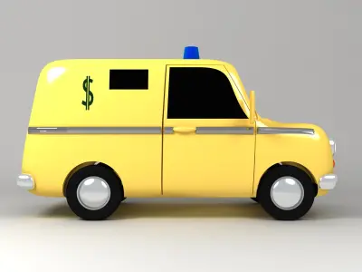 bank car 3D model