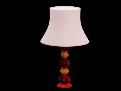 Bed Side Table Lamp Low-poly 3D model