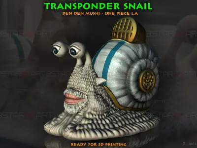 One Piece LA - Den Den Mushi - Transponder Snail  High Quality  3D print model
