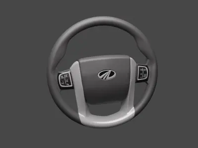 Mahindra Scorpio And Xuv 500 Steering Wheel 3D model