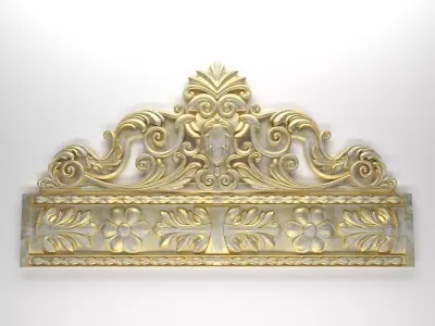 Carved decor CNC 3D print model 3D print model 3D model