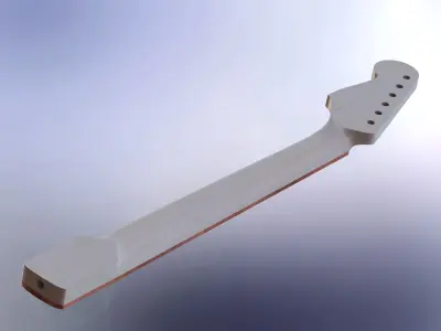 62 stratocaster neck 3D model