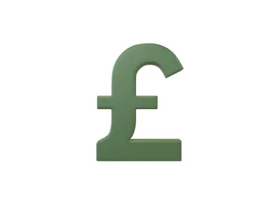 Pound Symbol v2 003 Low-poly 3D model