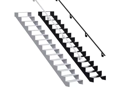 stair riser Low-poly 3D model