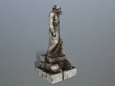 statue 5 Low-poly 3D model