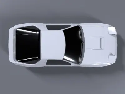 Nissan RX7 White Comet 3D model