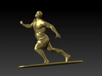 Surfer Pendant 3D print model
