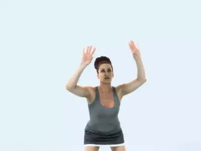 Yearn 11A Volleyball Overhead Sports Woman Low-poly 3D model