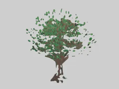 Ecofriendly Wall Decor Low-poly 3D model