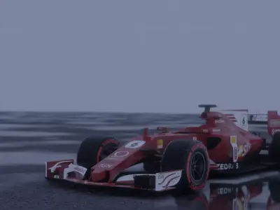 Formula Racing Car 3D model