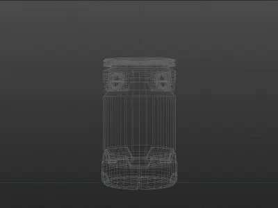 SCI FI Barrel PBR farm Game Ready Unreal Engine Low-poly 3D model