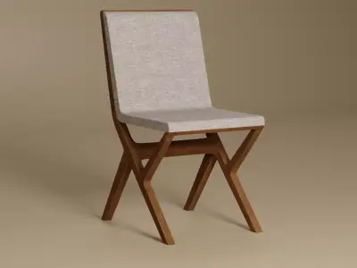 Nikkachair 3D model Low-poly 3D model 3D model