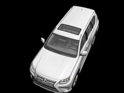 Lexus Gx-460 Low-poly 3D model