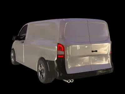 Mercedes-Benz Vito Low-poly 3D model
