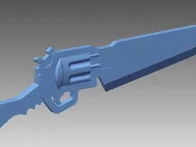 Small Gun Knife 3D print model