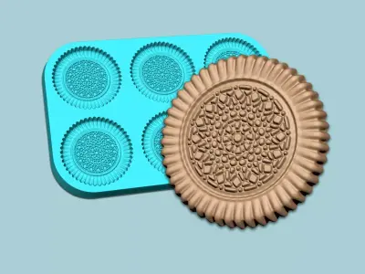 Cookie Mould 14 - Biscuit Silicon Molding 3D print model