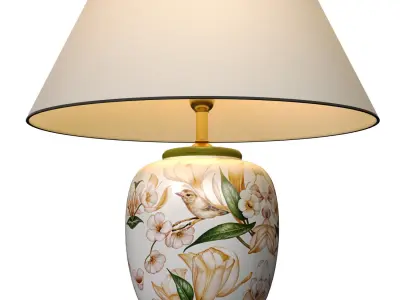 Scandinavian table lamp European Nightstand Bedside Table lamp 3D model