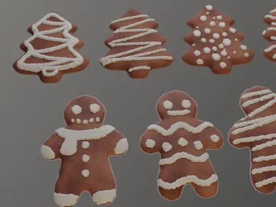 Christmas Cookies 3D model