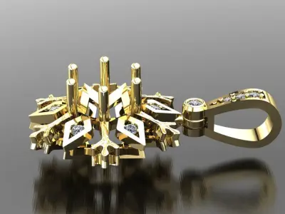 Christmas necklace 3D model 3D print model