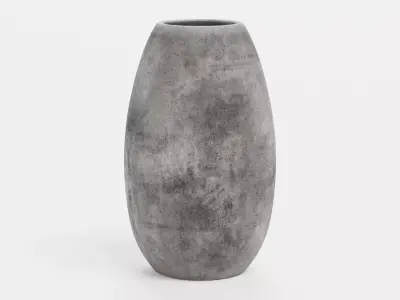 -Concrete Flower Pot- 3D model