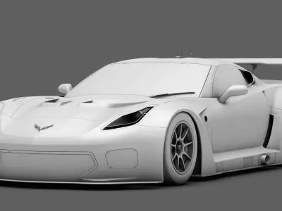  Chevrolet Corvette C7 GT-R GT3 HP 3D model