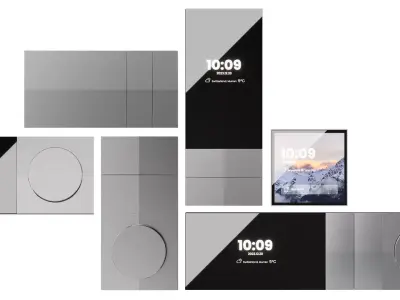 Set of switches and electronics TCL Smart Panel 3D model