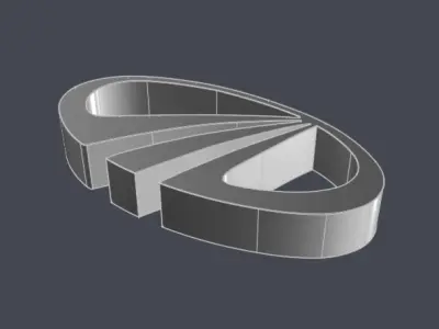 Mahindra logo CAD model 3D model