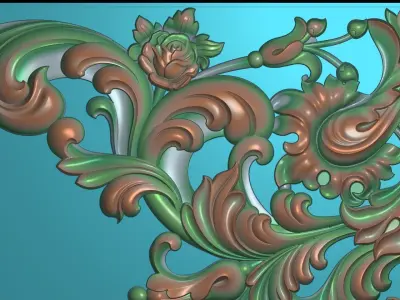 3D DOOR FLOWERS 3D print model
