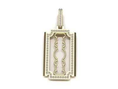 razor diamonds  pendant  3D print model
