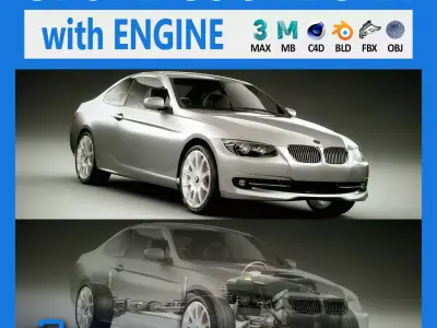 Sport Coupe Car 3D model