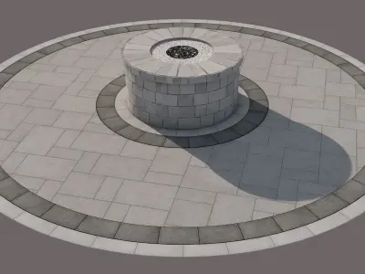 Stone Bonfires 3D model