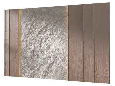 3D wall panel 03 3D model