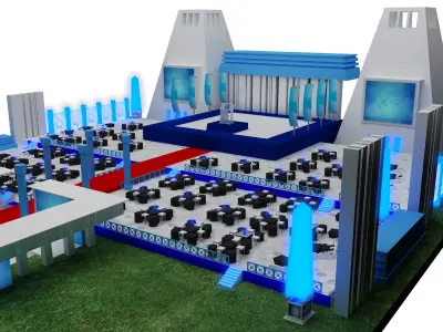  Exterior Design Tent Layout a a580  3D model