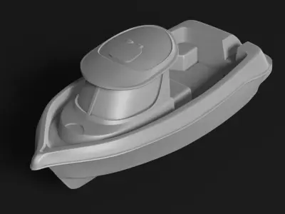 Arvor fishing boat 3D print model